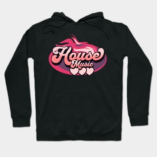 HOUSE MUSIC  - House Music Heat (Pink/cherry red) Hoodie